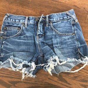Free People denim shorts